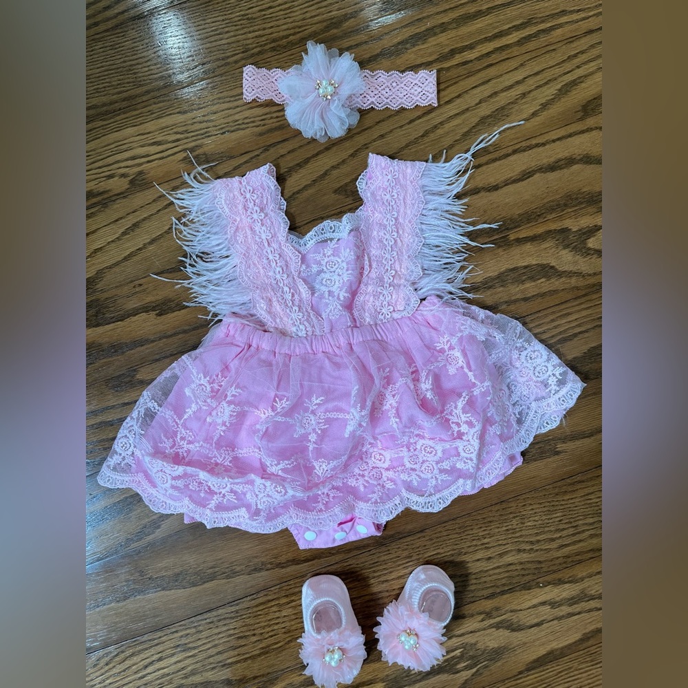 Baby pink dress
